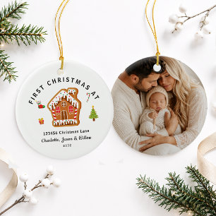 Personalisiertes erstes Weihnachten in unserem neu Keramik Ornament