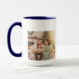 Personalisiertes erstes Weihnachtsbademantel für K Tasse