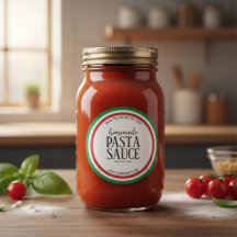 Personalisiertes Etikett für selbstgemachte Pasta-