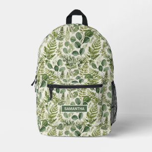 Personalisiertes Eukalyptus-Grün Bedruckter Rucksack