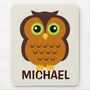 Personalisiertes Eule-Mousepad für Kinder Mousepad