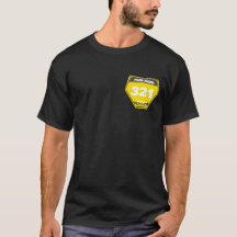Personalisiertes Fahrer-Nummern-Name-T-Shirt
