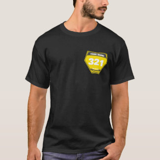 Personalisiertes Fahrer-Nummern-Name-T-Shirt T-Shirt