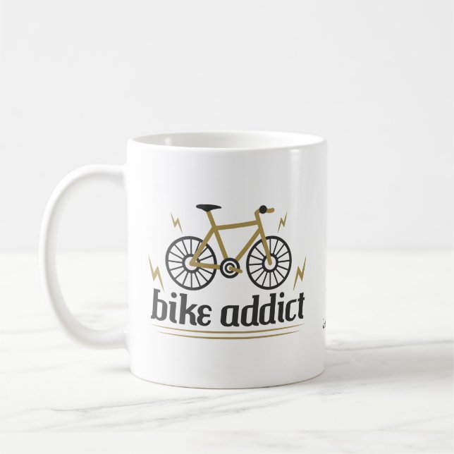 Personalisiertes Fahrrad Fahrrad Fahrrad Fahrrad Kaffeetasse (Links)