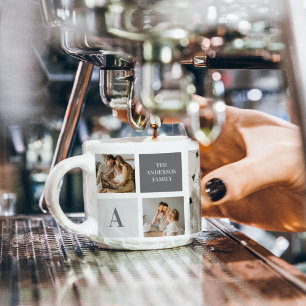 Personalisiertes Familien-Collage-Geschenk Espressotasse