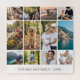 Personalisiertes Familien-Foto-Collage-Puzzle 12 F Puzzle