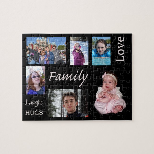 Personalisiertes Familien-Foto-Puzzlespiel Puzzle (Horizontal)