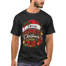 Personalisiertes Familien-Weihnachts-T-Shirt 2026
