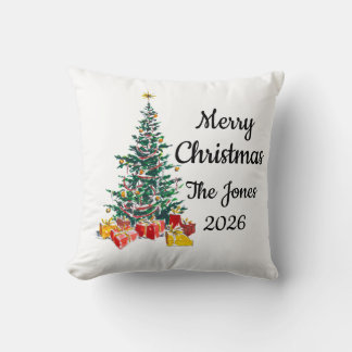 Personalisiertes Familien-Weihnachtskissen Kissen