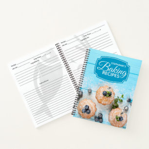 Personalisiertes Familienbackkochbuch-Rezept Notizbuch