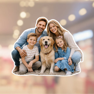 Personalisiertes Familienfoto  Aufkleber