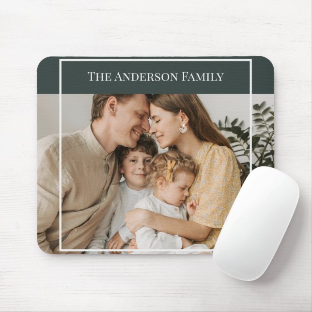 Personalisiertes Familienfoto | Benutzerdefinierte Mousepad (Mit Mouse)