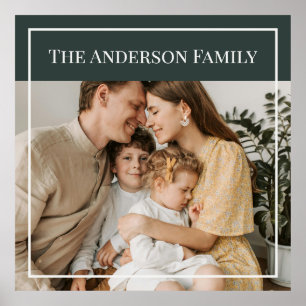 Personalisiertes Familienfoto   Benutzerdefinierte Poster