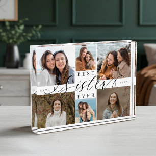Personalisiertes Familienfoto-Collage-Geschenk Bes Fotoblock