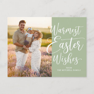 Personalisiertes Familienfoto Frohe Ostern Sage Gr Postkarte