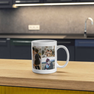 Personalisiertes Familienfoto-Geschenk mit elegant Kaffeetasse