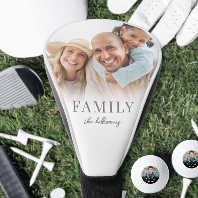 Personalisiertes Familienfoto Golf Headcover (Family Photo Golf Head Cover )