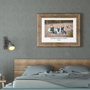 Personalisiertes Familienfoto Leinwanddruck