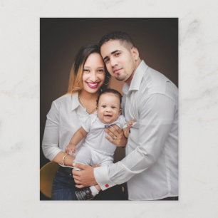 Personalisiertes Familienfoto nach Maß Postkarte