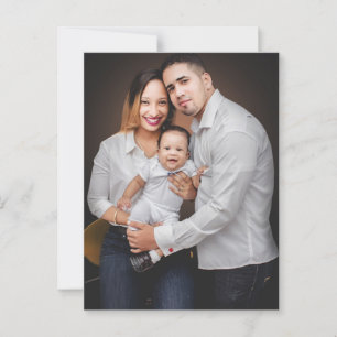 Personalisiertes Familienfoto nach Maß Postkarte