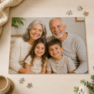 Personalisiertes Familienfoto-Puzzle für Großelter Puzzle