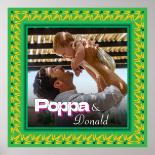 Personalisiertes Familienfoto – Vater mit Tochter/ Poster