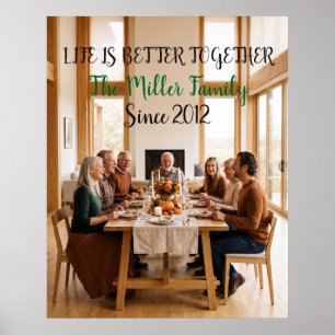 Personalisiertes Familienheimposter Gif Poster