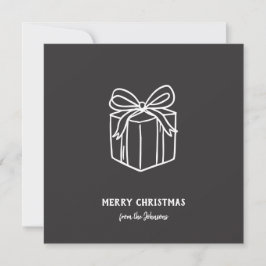 Personalisiertes Familienname Frohe Weihnachten Ge Karte