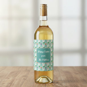 Personalisiertes Familienname-Osterwein-Etikett Weinetikett
