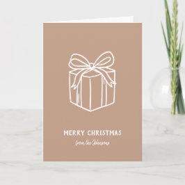 Personalisiertes Familienname Weihnachtsgeschenk Karte