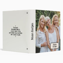 Personalisiertes Familienrezeptbuch mit Foto