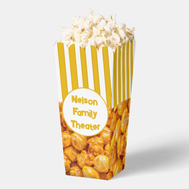 Personalisiertes Familientheater Popcorn Geschenkschachtel (Geplatzt)