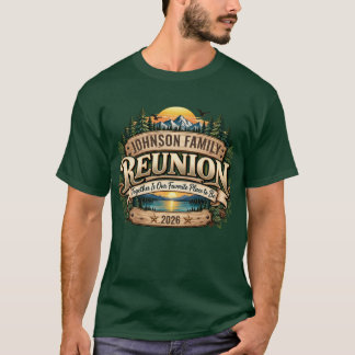 Personalisiertes Familientreffen Rustikaler Bergse T-Shirt