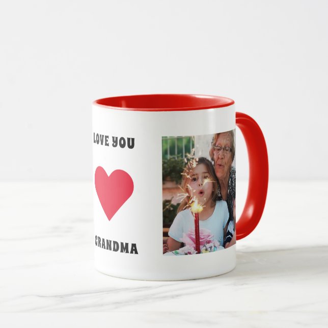 Personalisiertes Familienunternehmen Foto Liebe Si Tasse (VorderseiteRechts)