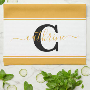 Personalisiertes Farbblock-Küchentuch Geschirrtuch