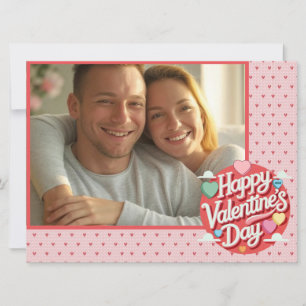 Personalisiertes farbenfrohes Valentinstag-Herz  Feiertagskarte