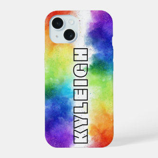 Personalisiertes Farbexplosions-Case-Mate iPhone 15 Hülle