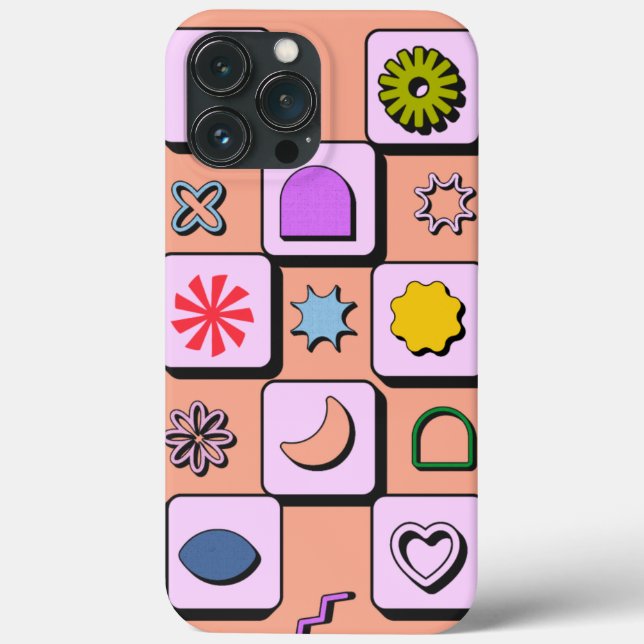 Personalisiertes Farbmuster für Retro-Gehäuse iPho Case-Mate iPhone Hülle (Rückseite)