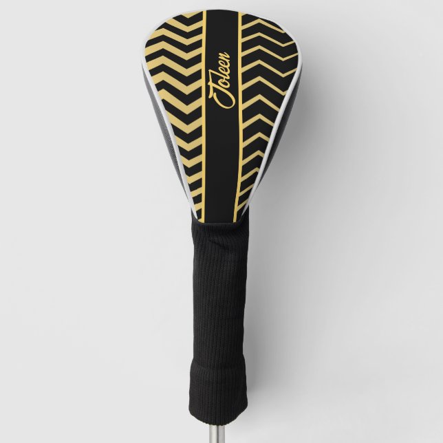 Personalisiertes Farbmuster Golf Headcover (Vorderseite)