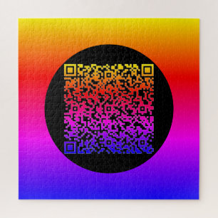 Personalisiertes Farbpuzzle für die QR-Code-Scan-I Puzzle
