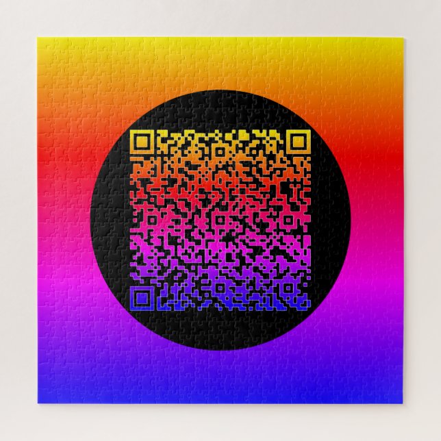 Personalisiertes Farbpuzzle für die QR-Code-Scan-I Puzzle (Vertikal)