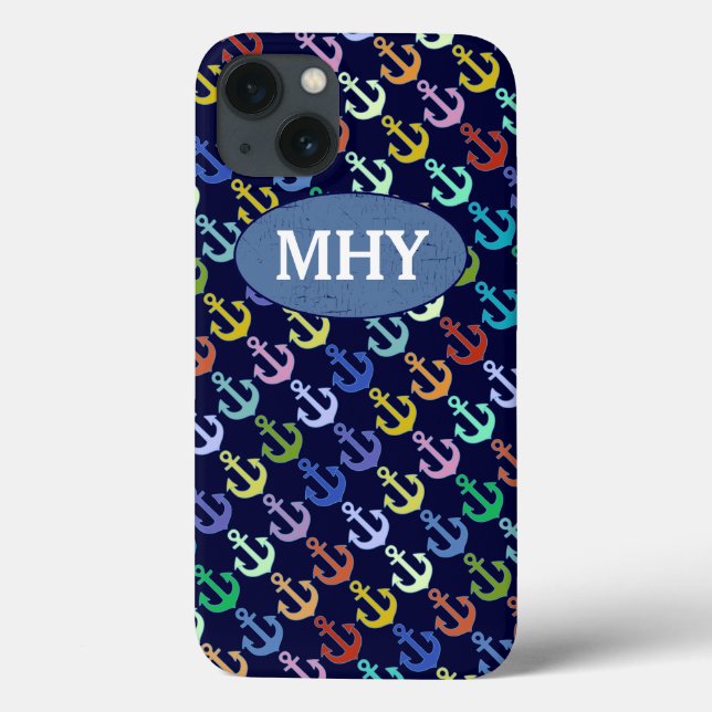 personalisiertes Farbverankerungsmuster Case-Mate iPhone Hülle (Rückseite)