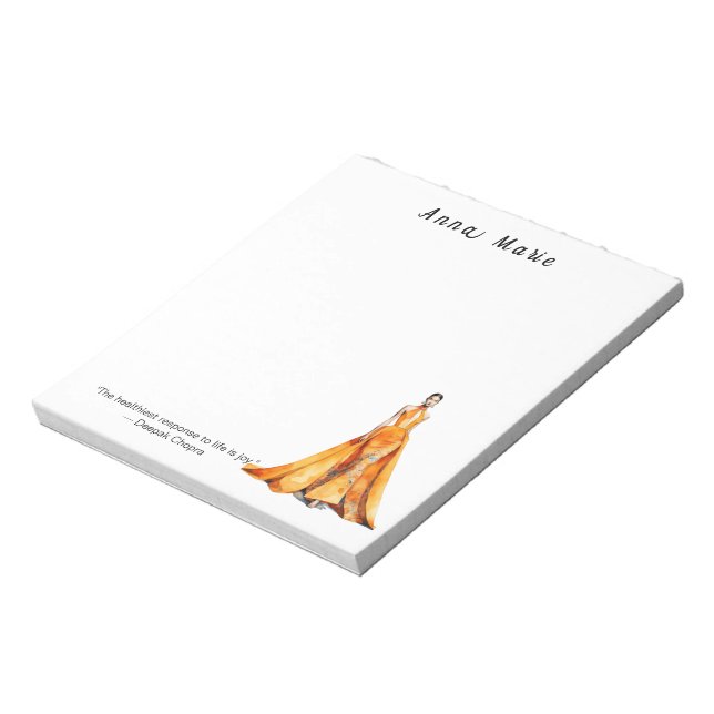 Personalisiertes Fashion Themed Notepad Notizblock (Rotiert)