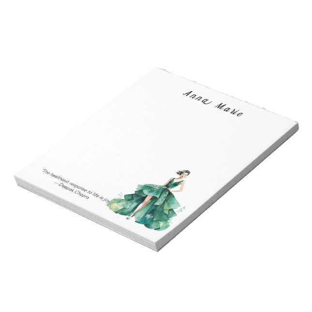 Personalisiertes Fashion Themed Notepad Notizblock (Rotiert)