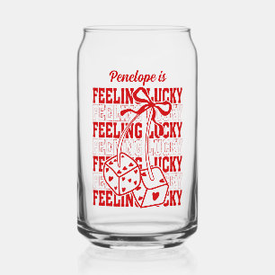 Personalisiertes Feeling Lucky Junggesellinnenabsc Dosenglas