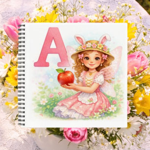 Personalisiertes Feen-Namen-Geschenk für Mädchen Notizbuch
