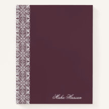 Personalisiertes Feigen-Blumen-Notizbuch  