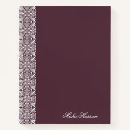 Personalisiertes Feigen-Blumen-Notizbuch Notizbuch