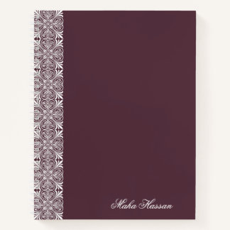 Personalisiertes Feigen-Blumen-Notizbuch   Notizbuch