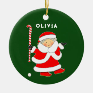 Personalisiertes Feldhockey Keramik Ornament